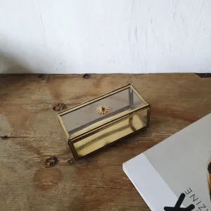 真鍮 x ガラス ジュエリーボックス