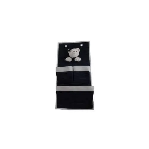 3 Pocket Storage Teddy Bear Wall Hanger