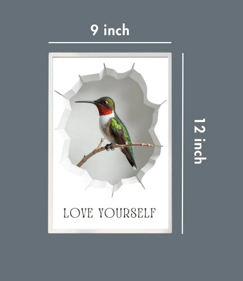 3D | hummingbird | art frame