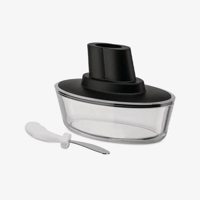 Alessi | Ship Shape Butter Dish - Black