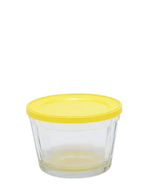 American 350ml Cup Bowl With Plastic Lid - Yellow
