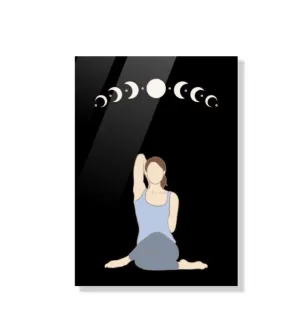 Arcylic poster | Boho yoga art