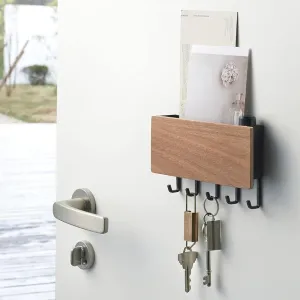 Black Wall Key Wood Holder