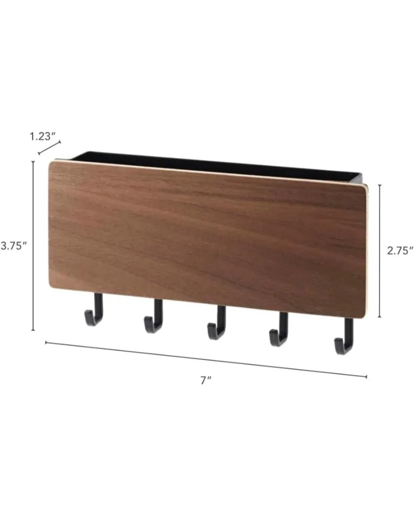 Black Wall Key Wood Holder