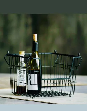 Matte Black Stackable Storage Crate