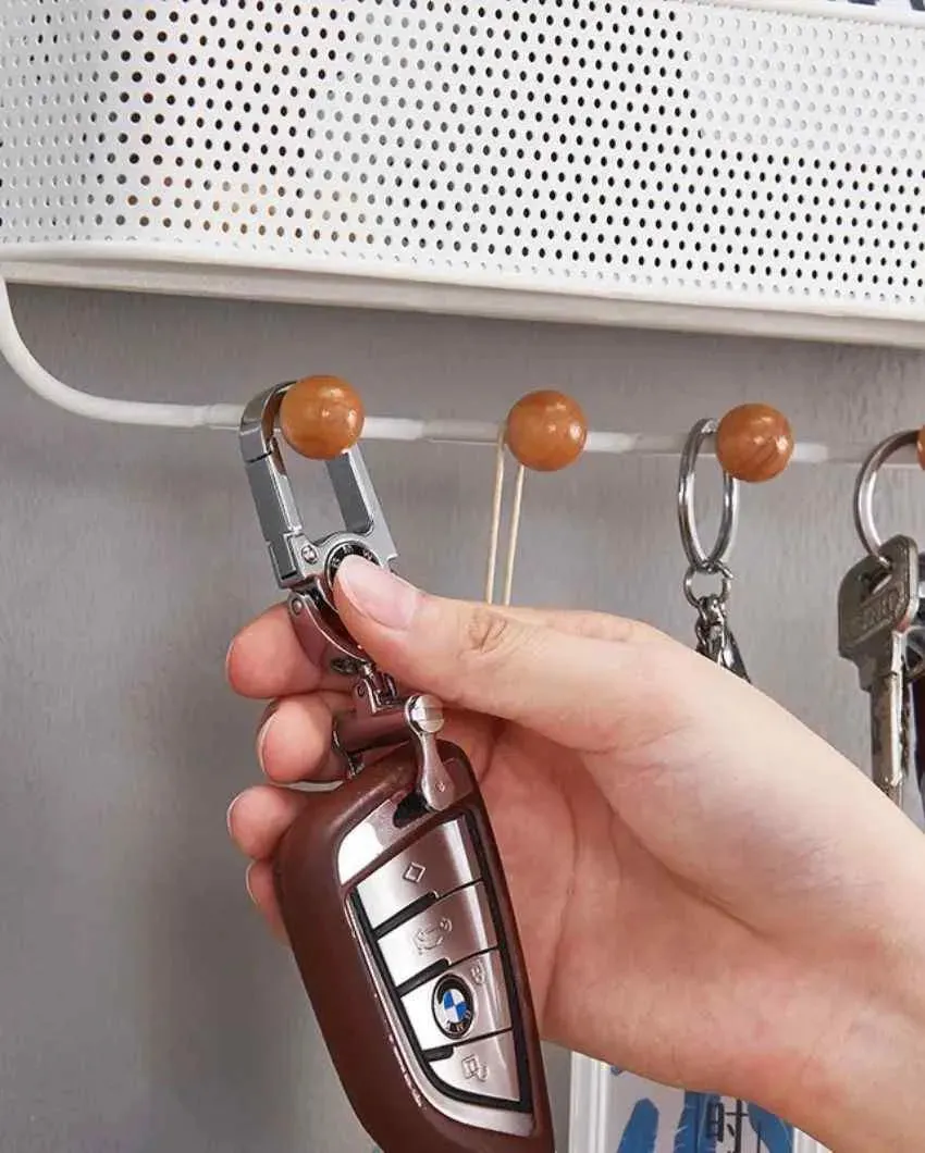 Metal Wall Mounted Rack With Key Holder | 12 x 4 x 4 inches