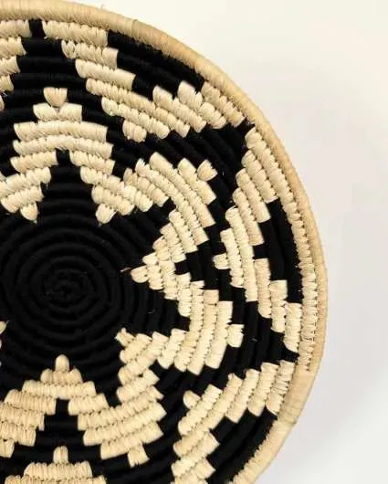 Midnight Bloom Sabai Grass Wall Decor Baskets | Set Of 3 | 8,10,12 inches