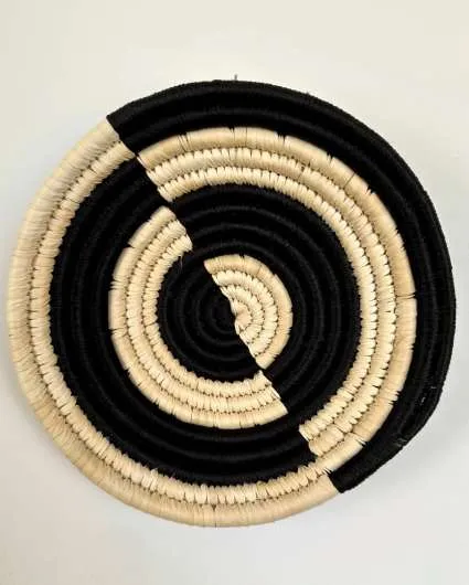 Midnight Harmony Sabai Grass Wall Decor Baskets | Set Of 3 | 8,10,12 inches
