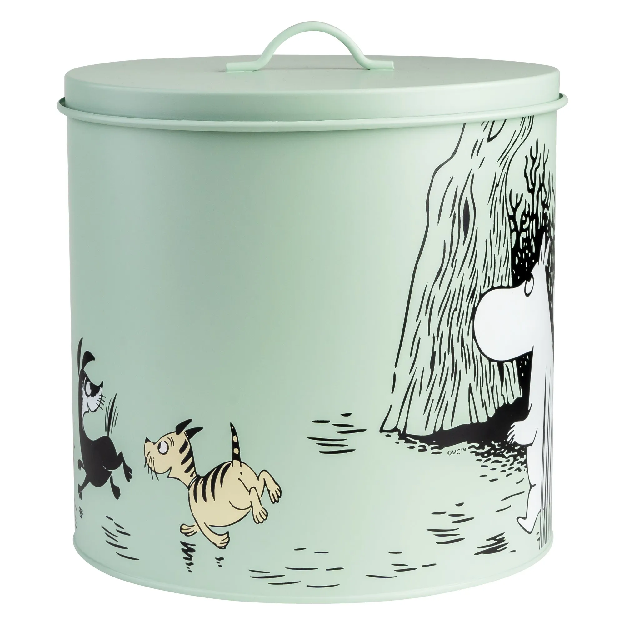 Moomin For Pets Tin Jar 21 cm Green