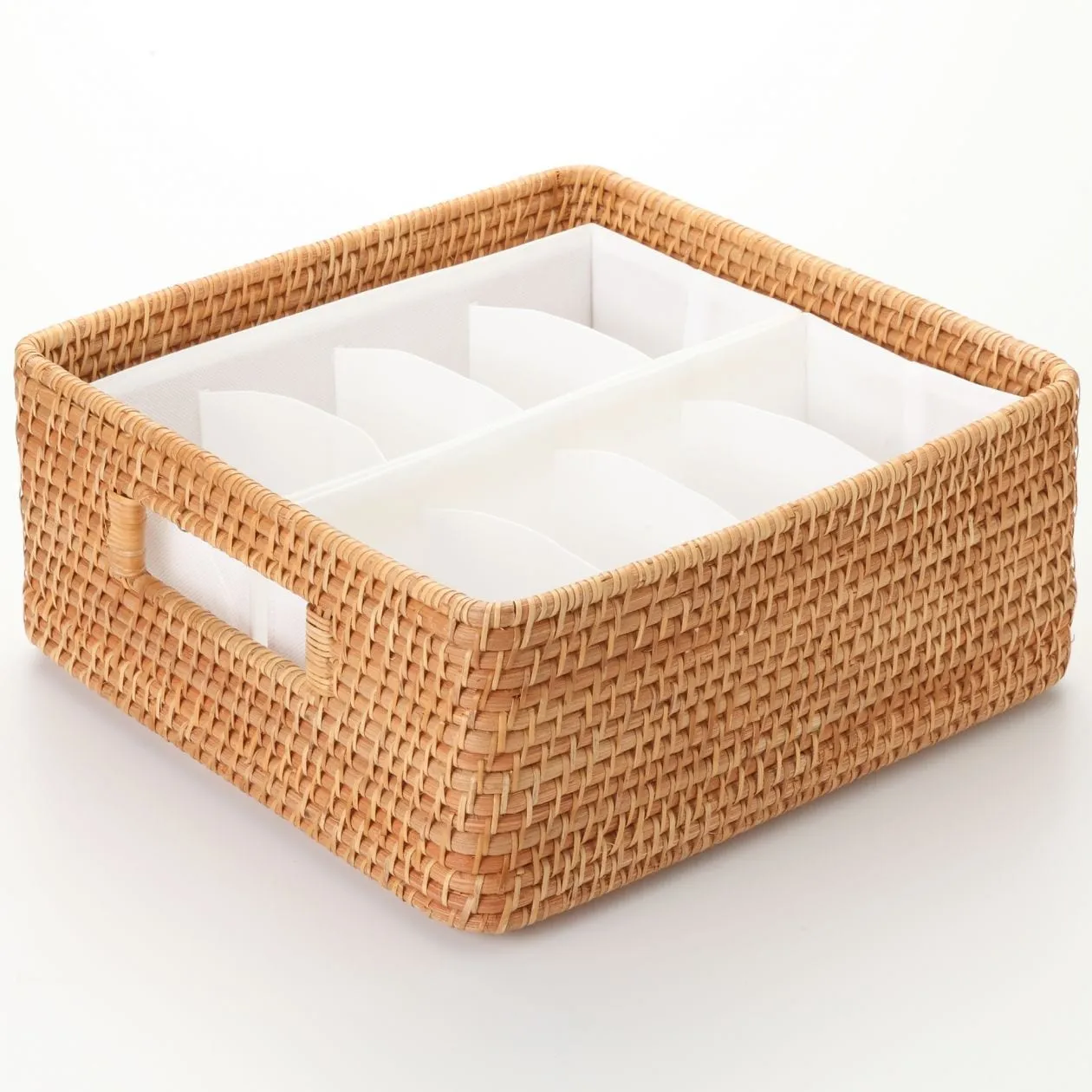 Non-Woven Fabric Separation Case with 4 Compartments (2 Pcs) - M