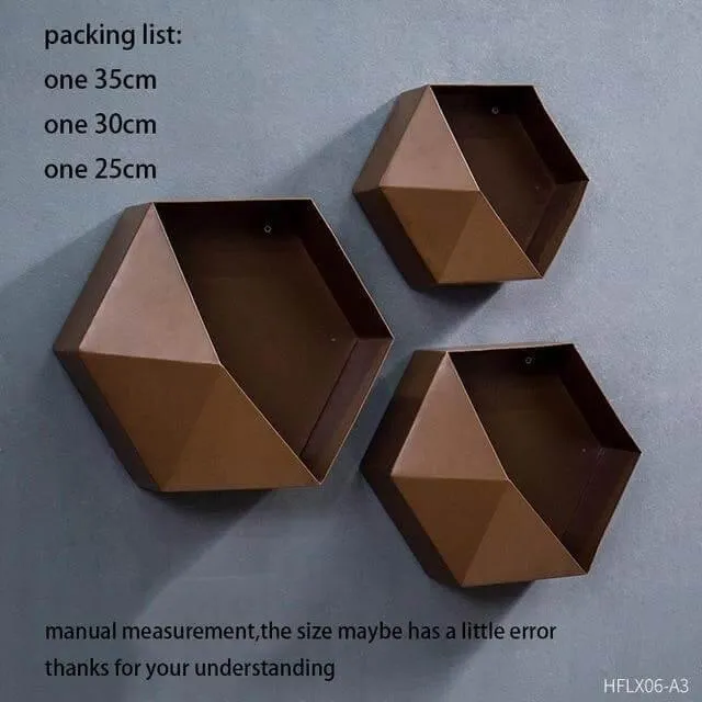 Nordic Geometric Diamond Shelf Wall Vase