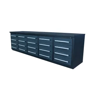 TMG-WB20D 10' 20-Drawer Workbench with Keyed Alike Locks